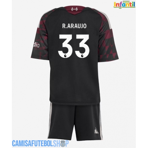 Camisa de time de futebol Liverpool Ronald Araujo #33 Replicas 3º Equipamento Infantil 2026-27 Manga Curta (+ Calças curtas)
